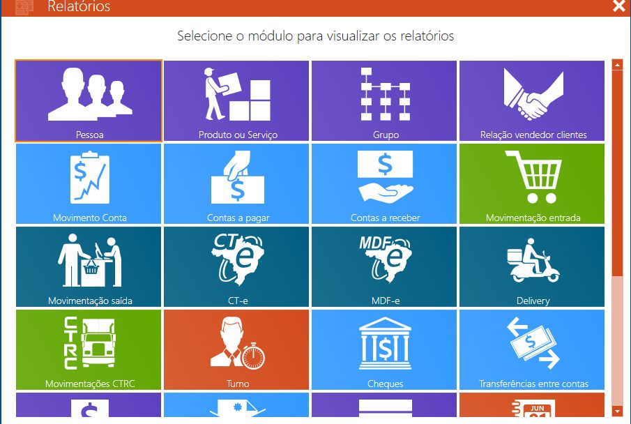 Relatórios de produção, estoque e financeiro.